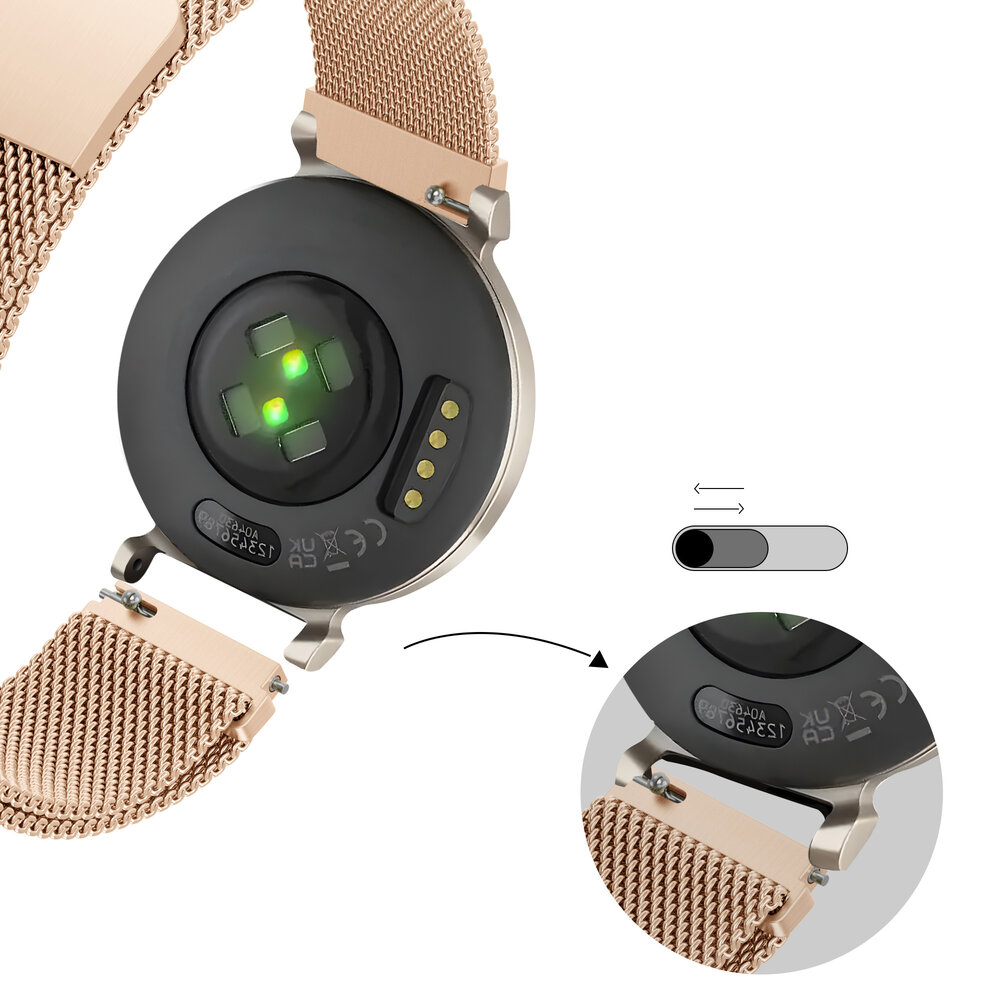 Bandz Bandz Garmin Lily 2 Milanese Loop Strap (Rosegold) Bandz Bandz Garmin Lily 2 Milanese Loop Strap (Rosegold)