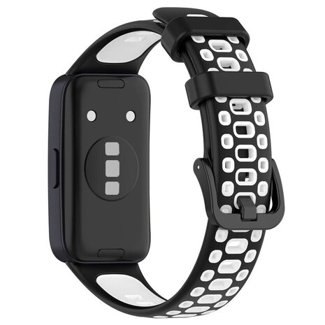 Strap-it Strap-it Huawei Band 9 Sport Strap (Black/White) Strap-it Strap-it Huawei Band 9 Sport Strap (Black/White)