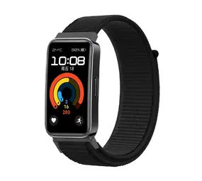 Strap-it Huawei Band 9 Nylon Strap (Black) Strap-it Huawei Band 9 Nylon Strap (Black)
