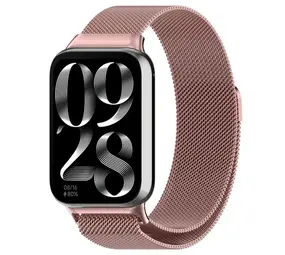 Strap-it Xiaomi Smart Band 8 Pro Milanese Strap (Pink) Strap-it Xiaomi Smart Band 8 Pro Milanese Strap (Pink)