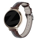 Bandz Bandz Garmin Lily 2 Leather Strap Crocodile Grain (Brown) Bandz Bandz Garmin Lily 2 Leather Strap Crocodile Grain (Brown)