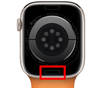 apple watch strap button