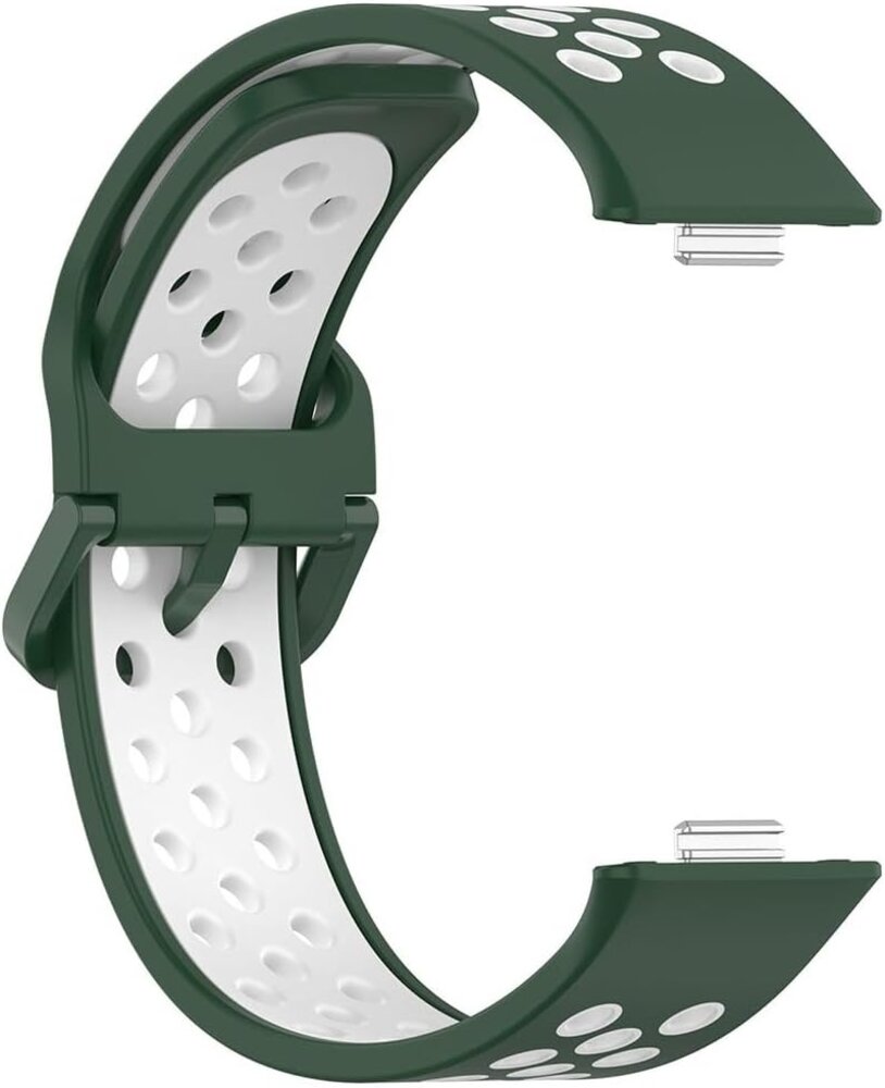 Strap-it Strap-it Huawei Watch Fit 3 Sport Strap (Green/White) Strap-it Strap-it Huawei Watch Fit 3 Sport Strap (Green/White)