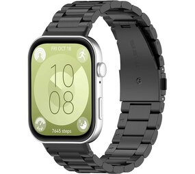 Strap-it Huawei Watch Fit 3 Steel Strap (Black) Strap-it Huawei Watch Fit 3 Steel Strap (Black)