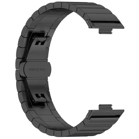 Strap-it Strap-it Huawei Watch Fit 3 Luxury Metal Strap (Black) Strap-it Strap-it Huawei Watch Fit 3 Luxury Metal Strap (Black)