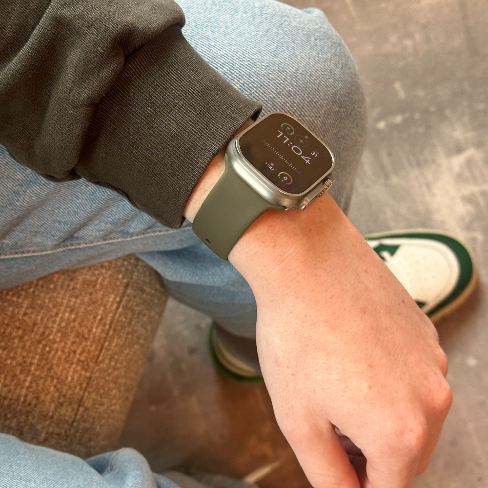 Strap-it Strap-it Apple Watch Silicone Strap Classic (Armee Green)