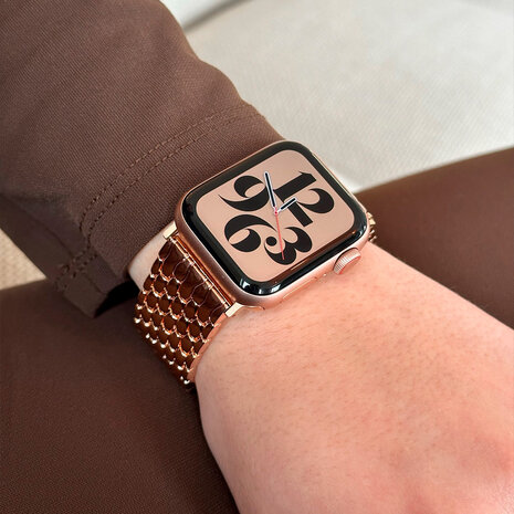 Strap-it Strap-it Apple Watch Ultra Steel Strap Dragon (Rose Gold) Strap-it Strap-it Apple Watch Ultra Steel Strap Dragon (Rose Gold)