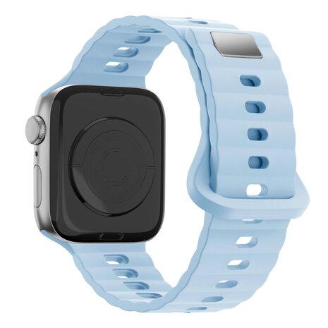 Bandz Bandz Apple Watch Silicone Strap 'Single Link' (Light Blue)