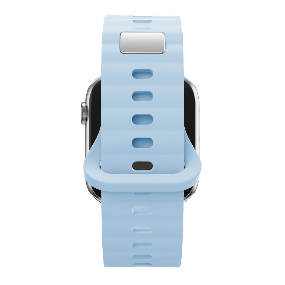 Bandz Bandz Apple Watch Silicone Strap 'Single Link' (Light Blue)