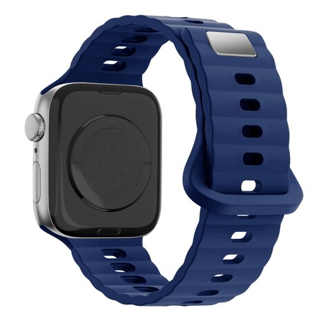 Bandz Bandz Apple Watch Silicone Strap 'Single Link' (Dark Blue)