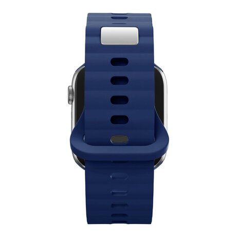 Bandz Bandz Apple Watch Silicone Strap 'Single Link' (Dark Blue)