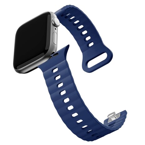 Bandz Bandz Apple Watch Silicone Strap 'Single Link' (Dark Blue)