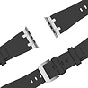 Bandz Bandz Apple Watch Silicone Strap 'Luxe Liquid' (Black With Silver) Bandz Bandz Apple Watch Silicone Strap 'Luxe Liquid' (Black With Silver)