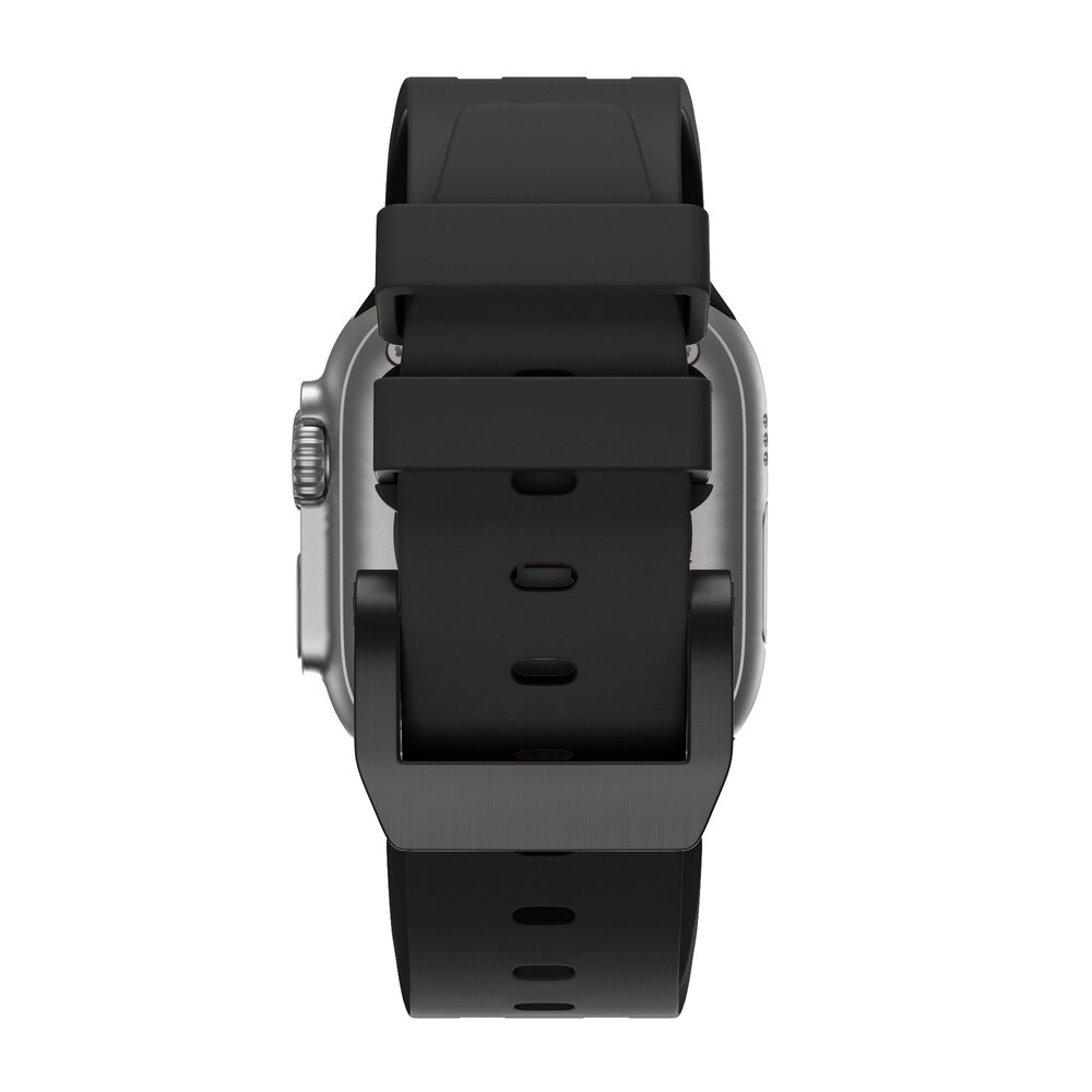 Bandz Bandz Apple Watch Silicone Strap 'Luxe Liquid' (Black With Black)