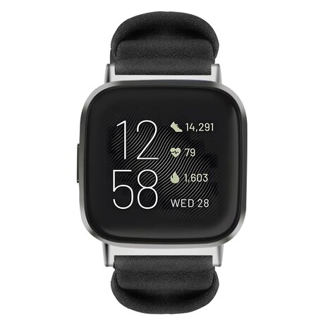 Strap-it Strap-it Fitbit Versa 3 Schrunchie Strap (Black) Strap-it Strap-it Fitbit Versa 3 Schrunchie Strap (Black)