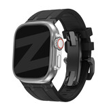 Bandz Bandz Apple Watch Silicone Strap 'Luxe Liquid' (Black With Black)