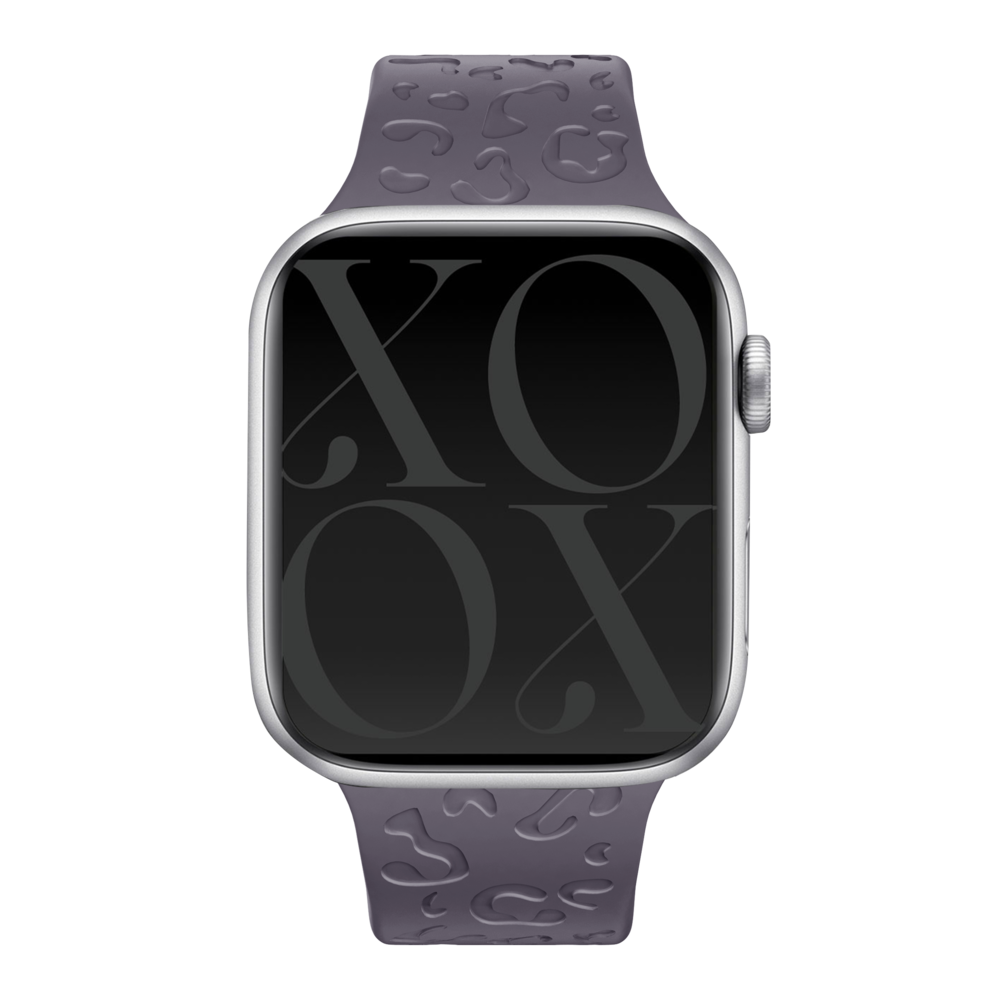 xoxo Wildhearts xoxo Wildhearts Apple Watch Silicone Strap Leopard Print (Dark Cherry) xoxo Wildhearts xoxo Wildhearts Apple Watch Silicone Strap Leopard Print (Dark Cherry)