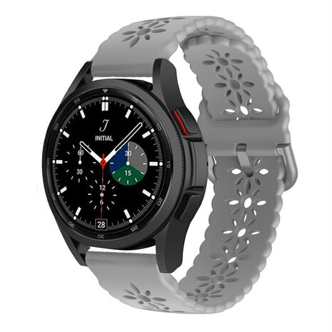 Strap-it Strap-it Samsung Galaxy Watch 4 Classic 42mm Silicone Strap Patterned (Grey) Strap-it Strap-it Samsung Galaxy Watch 4 Classic 42mm Silicone Strap Patterned (Grey)
