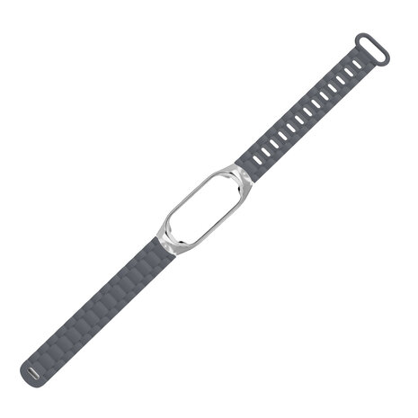 Strap-it Strap-it Xiaomi Mi Band 7 TPU Strap with Frame (Dark Grey) Strap-it Strap-it Xiaomi Mi Band 7 TPU Strap with Frame (Dark Grey)