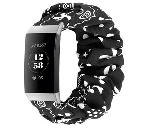 Strap-it Fitbit Charge 3 Scrunchie Strap (Black Mix) Strap-it Fitbit Charge 3 Scrunchie Strap (Black Mix)