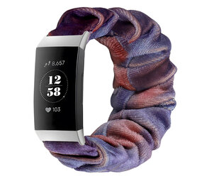 Strap-it Fitbit Charge 3 Scrunchie Strap (Blue/Pink) Strap-it Fitbit Charge 3 Scrunchie Strap (Blue/Pink)