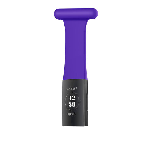 Strap-it Strap-it Fitbit Charge 3 Nurse Fob (Purple) Strap-it Strap-it Fitbit Charge 3 Nurse Fob (Purple)