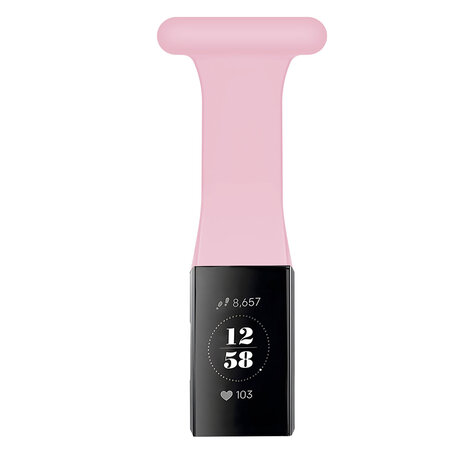 Fitbit Charge 3 Nurse Fob Pink