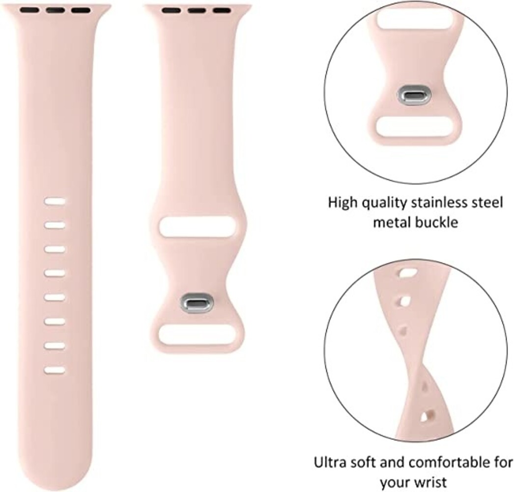 Strap-it Strap-it Apple Watch Silicone Strap (Antique Pink)