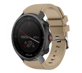 Strap-it Polar Grit X Pro Silicone Strap With Buckle (Beige)