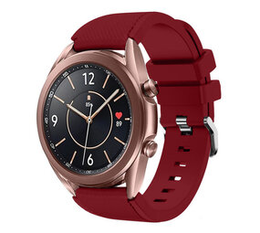 Strap-it Samsung Galaxy Watch 3 41mm Silicone Strap (Burgundy)