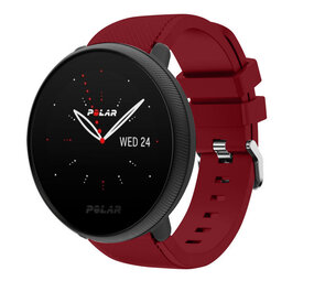 Strap-it Polar Ignite 2 Silicone Strap Twill (Burgundy)