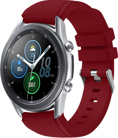Strap-it Strap-it Samsung Galaxy Watch 3 45mm Silicone Strap (Burgundy) Strap-it Strap-it Samsung Galaxy Watch 3 45mm Silicone Strap (Burgundy)