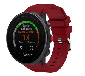 Strap-it Polar Vantage M Silicone Strap Twill (Burgundy)