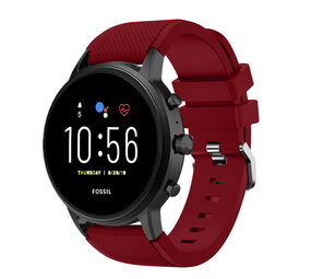 Strap-it Fossil Gen 5 Silicone Strap (Burgundy)