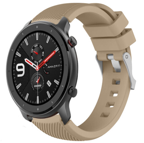 Strap-it Strap-it Xiaomi Amazfit GTR Silicone Strap (Beige)
