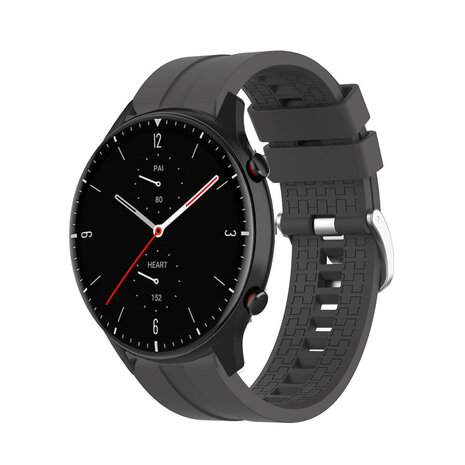 Strap-it Strap-it Amazfit GTR 2 Silicone Strap Extreme (Dark Grey)
