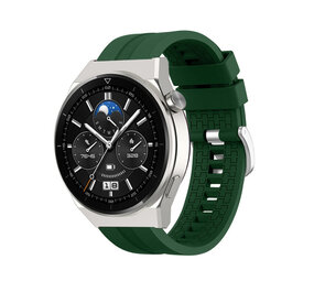 Strap-it Huawei Watch GT 3 Pro 46mm Silicone Strap Extreme (Army Green)