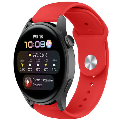 Strap-it Strap-it Huawei Watch 3 (Pro) Sport Strap (Red) Strap-it Strap-it Huawei Watch 3 (Pro) Sport Strap (Red)