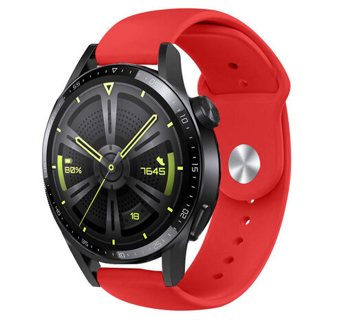 Strap-it Strap-it Huawei Watch GT 3 46mm Sport Strap (Red) Strap-it Strap-it Huawei Watch GT 3 46mm Sport Strap (Red)