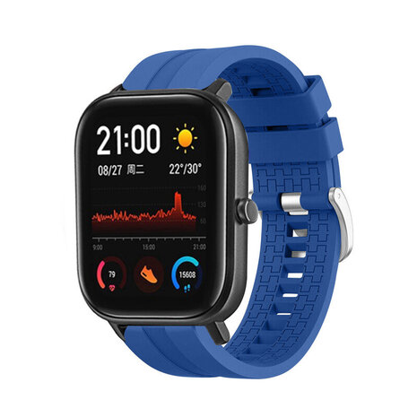 Strap-it Strap-it Xiaomi Amazfit GTS Silicone Strap Extreme (Blue)