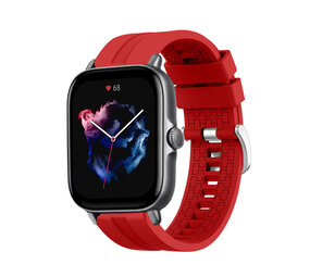 Strap-it Amazfit GTS 3 Silicone Strap Extreme (Red)