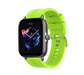 Strap-it Amazfit GTS 3 Silicone Strap Extreme (Lime)