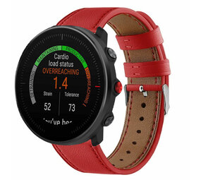 Strap-it Polar Vantage M Leather Strap (Red) Strap-it Polar Vantage M Leather Strap (Red)