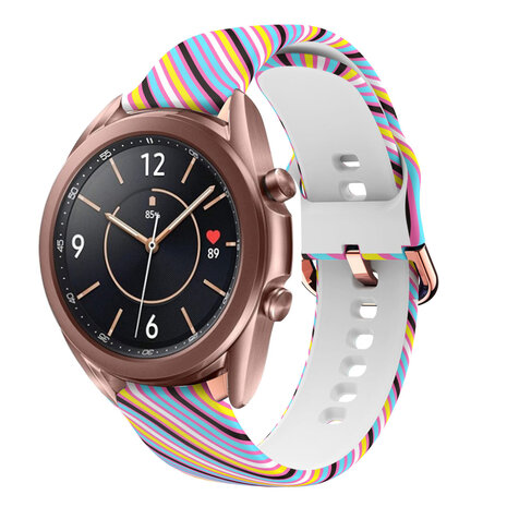 Strap-it Strap-it Silly Stripes Samsung Galaxy Watch 3 41mm Strap Strap-it Strap-it Silly Stripes Samsung Galaxy Watch 3 41mm Strap