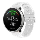 Strap-it Polar Ignite Silicone Strap Patterned (White)