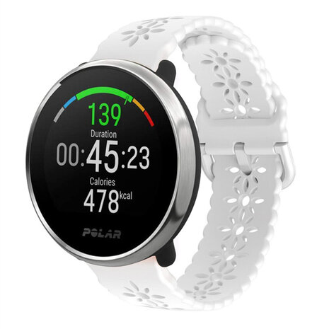 Strap-it Strap-it Polar Ignite Silicone Strap Patterned (White)