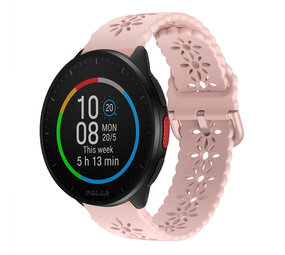 Strap-it Polar Pacer Silicone Strap Patterned (Pink)