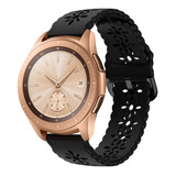 Strap-it Samsung Galaxy Watch 42mm Silicone Strap Patterned (Black)