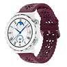Strap-it Strap-it Huawei Watch GT 3 Pro 43mm Silicone Strap Patterned (Burgundy) Strap-it Strap-it Huawei Watch GT 3 Pro 43mm Silicone Strap Patterned (Burgundy)