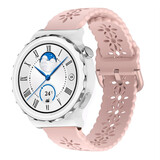 Strap-it Huawei Watch GT 3 Pro 43mm Silicone Strap Patterned (Pink)
